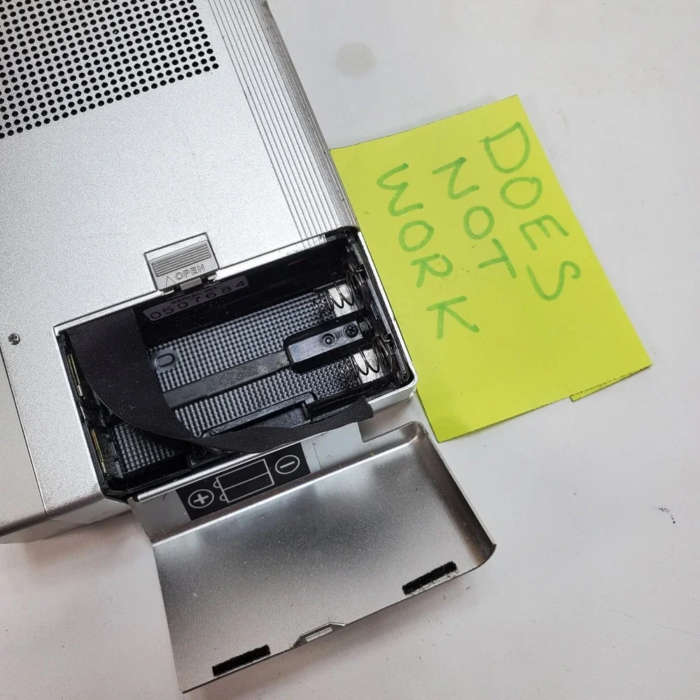 Sony BM-12 Secutive‎ Portable Dictator Cassette Recorder Silver Japan For Parts